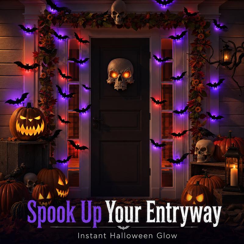 🦇Halloween 3D Bat LED Wall Light Decor