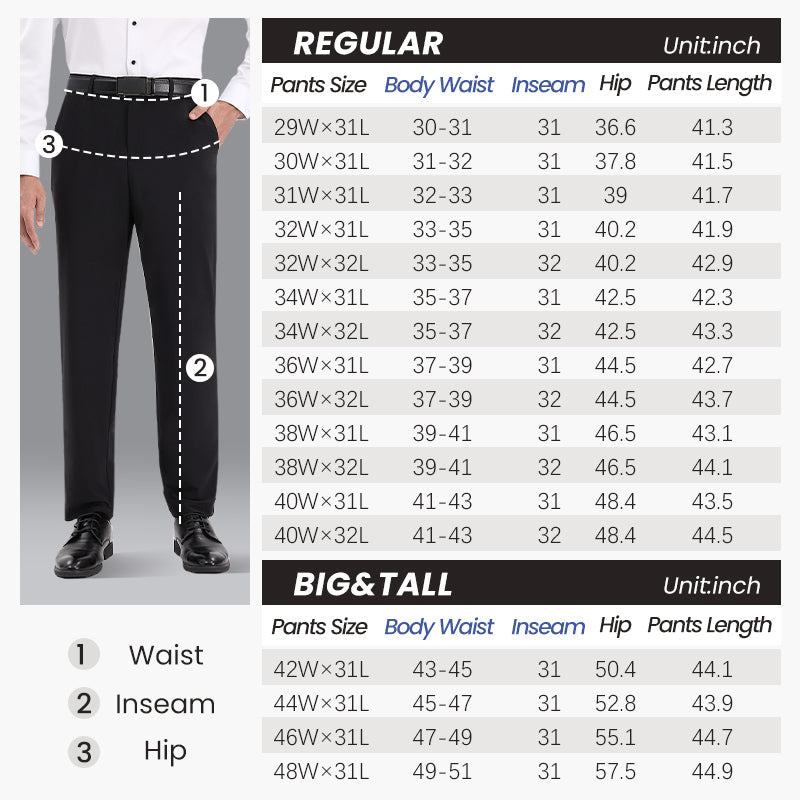👑Fliwos® Men's Stretch Iron-free Dress Pants
