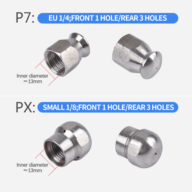 Stainless Steel Drain Cleaning Nozzle - Clears Clogs and Prevents Blockages 💦✨