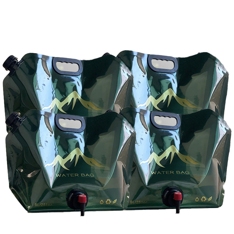 🏕️ Outdoor Collapsible Water Container Bag – 8L Capacity, Knob Faucet, Foldable