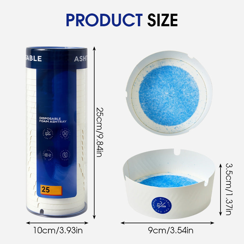 š„Disposable Ashtrays with Ash Absorbing Gelš„