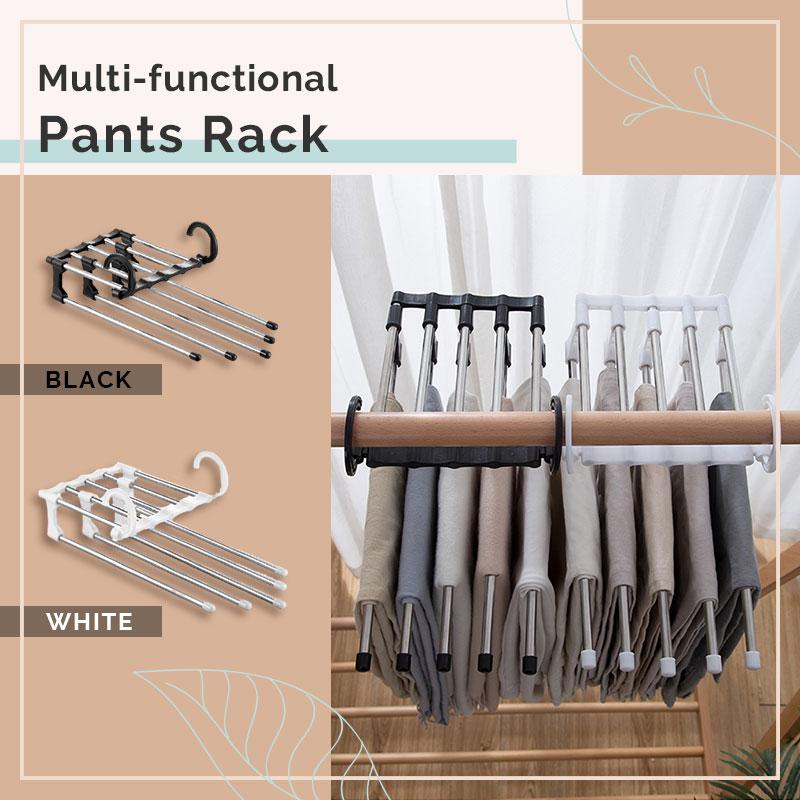 🔥Household Multifunctional Telescopic Folding Multi-layer Pants Storage Rack