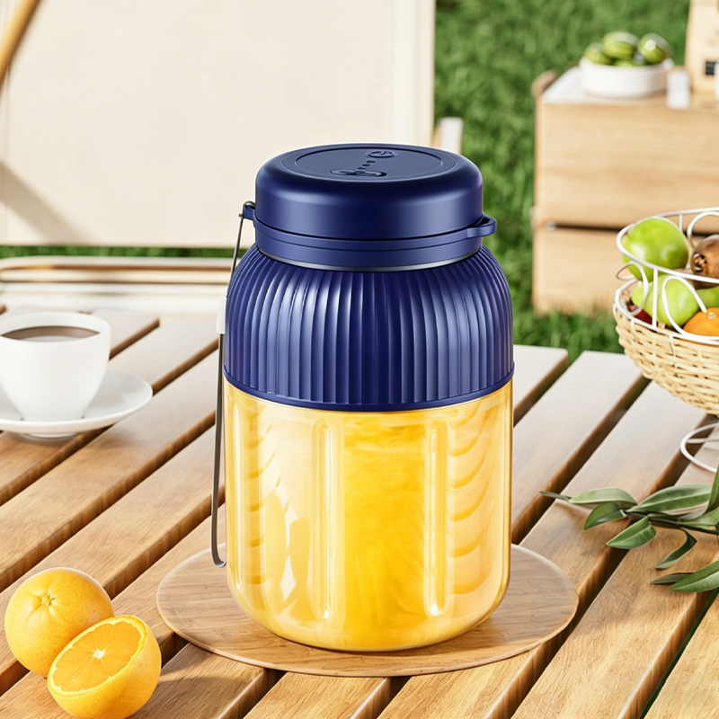 1300ml Portable Juicer Blender with Dual Lids & Straw