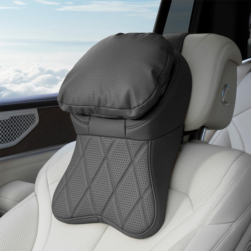 Aviation-Grade PU Leather Car Headrest