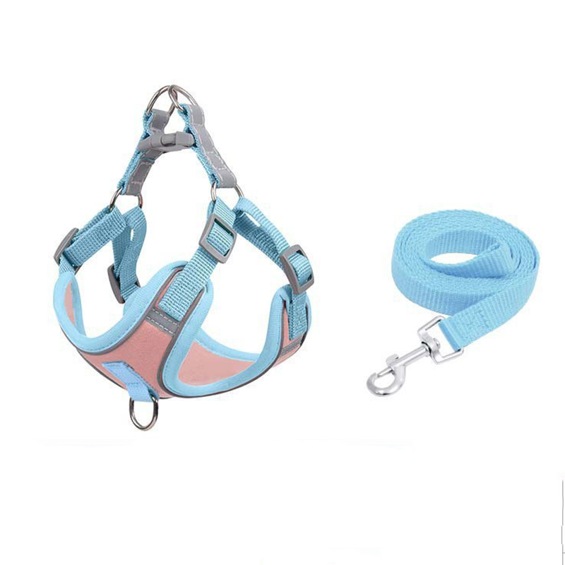 Adjustable Padded Dog Vest Harness with Leash