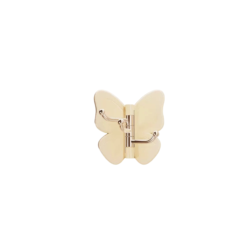 š¦Rotatable butterfly hook ā no drilling needed, 3 arms for all your accessories, keeps everything organized