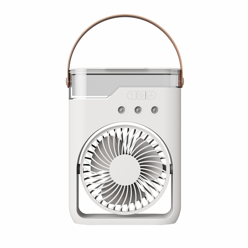 ❄️New 3 In 1 Fan AIr Conditioner Household Mini Air Cooler LED Night Light Portable Humidifier Air Adjustment Fan Office Home Fan Usb Black outdoor Cable Colorful