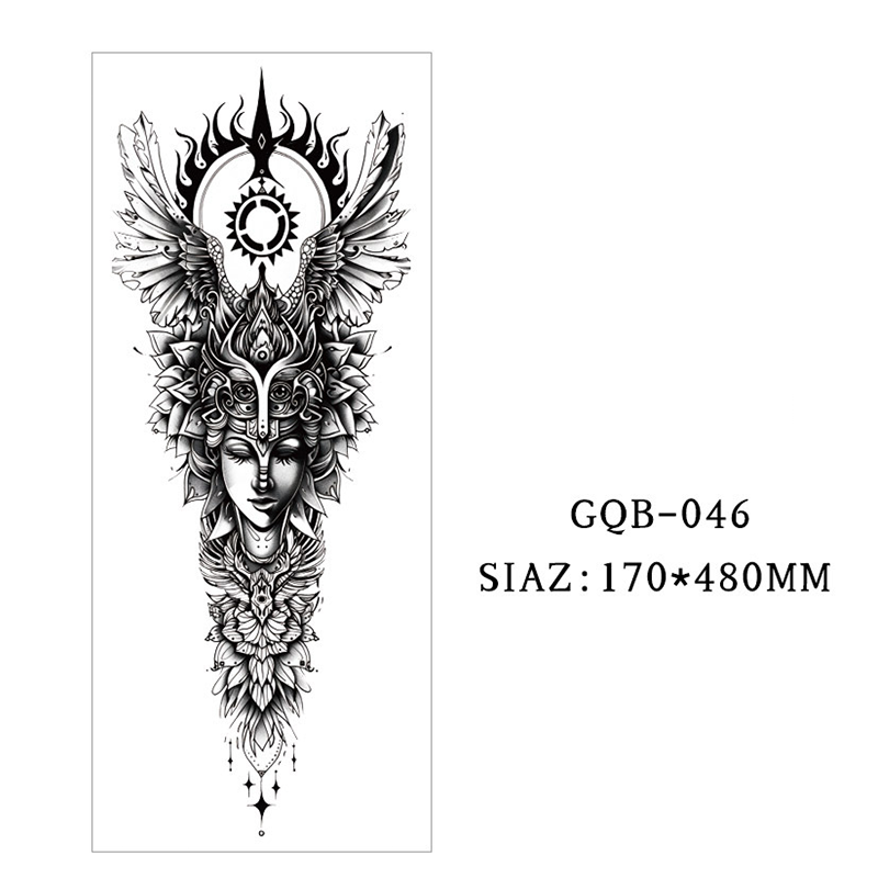 Large Full Sleeve Temporary Tattoos
