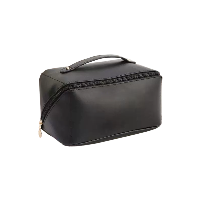 💄 Everything organized in style – spacious makeup bag with a handle for cosmetics, travel, and everyday use.