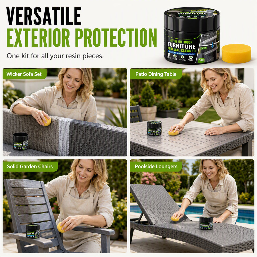 Outdoor Furniture Renewal Paste with Sponge