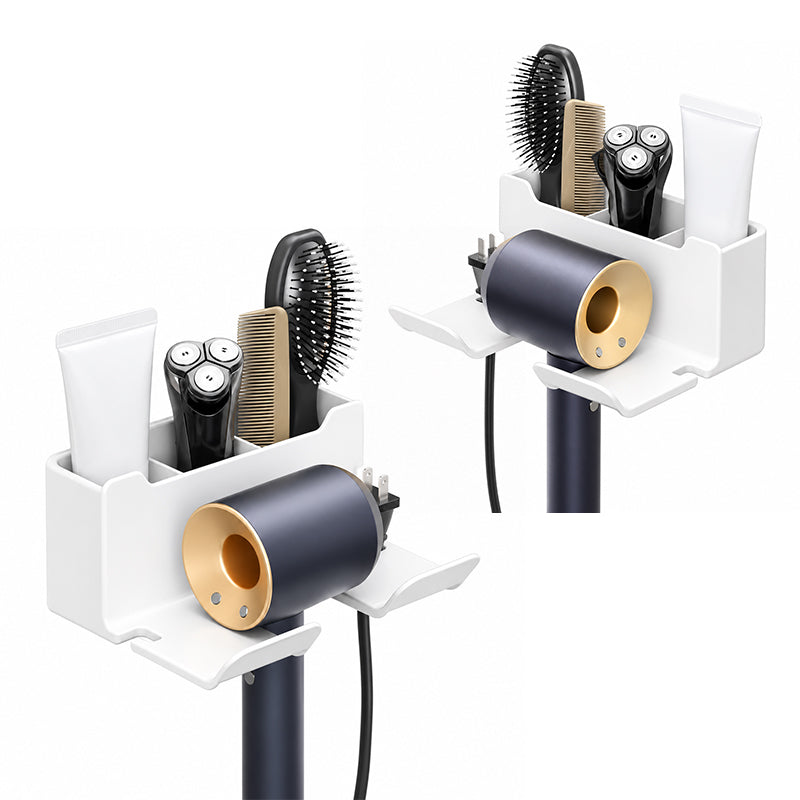 Store Hair Tools Instantly! No-Drill Drainable Bathroom Holder