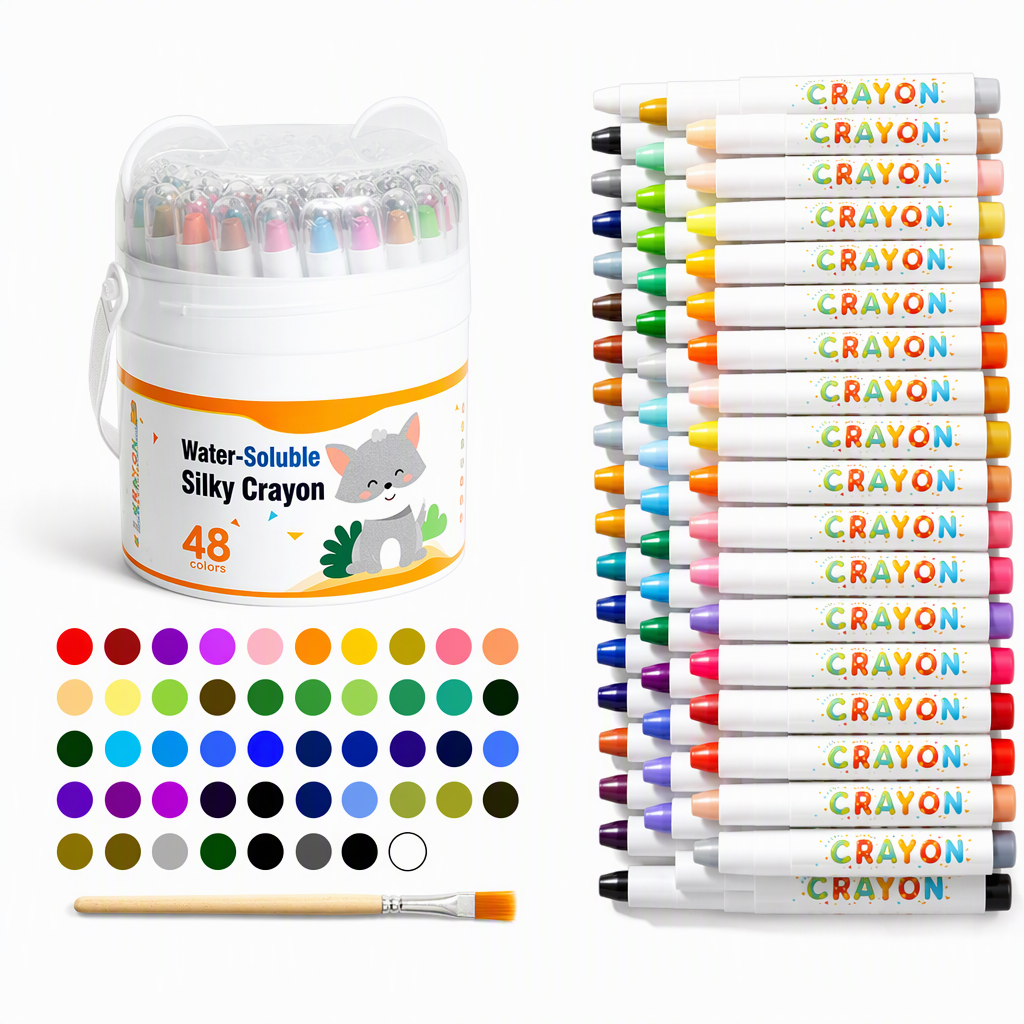 Washable Crayons and Oil Pastels for Kids