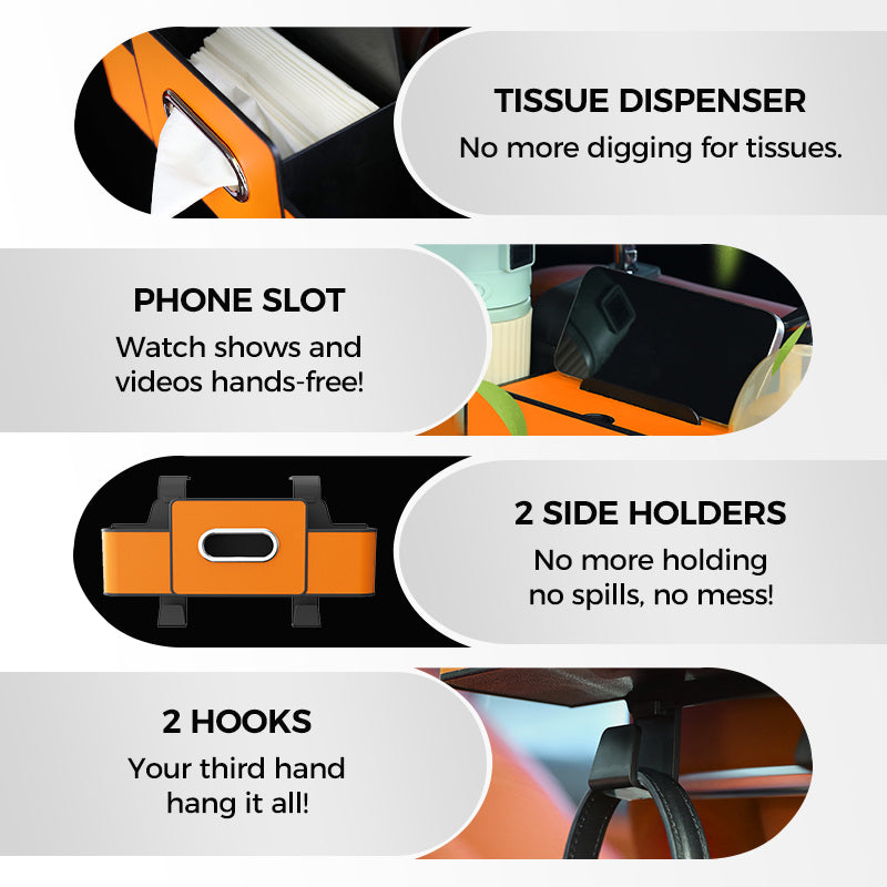 🚗 Car Multifunctional Seat Back Waterproof Storage Bag