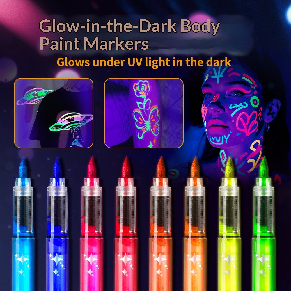 🎅Spring Special Deals £7.45!!⚡50K+ SOLD!🎁8 Color Body Markers Face Paint Pens
