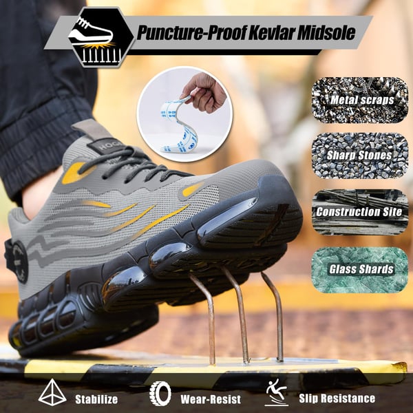 🔥New Arrival🔥Knob Anti-Smash Anti-Slip Safety Sneakers