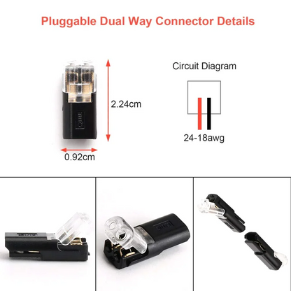 🏆Double-wire Plug-in Connector With Locking Buckle