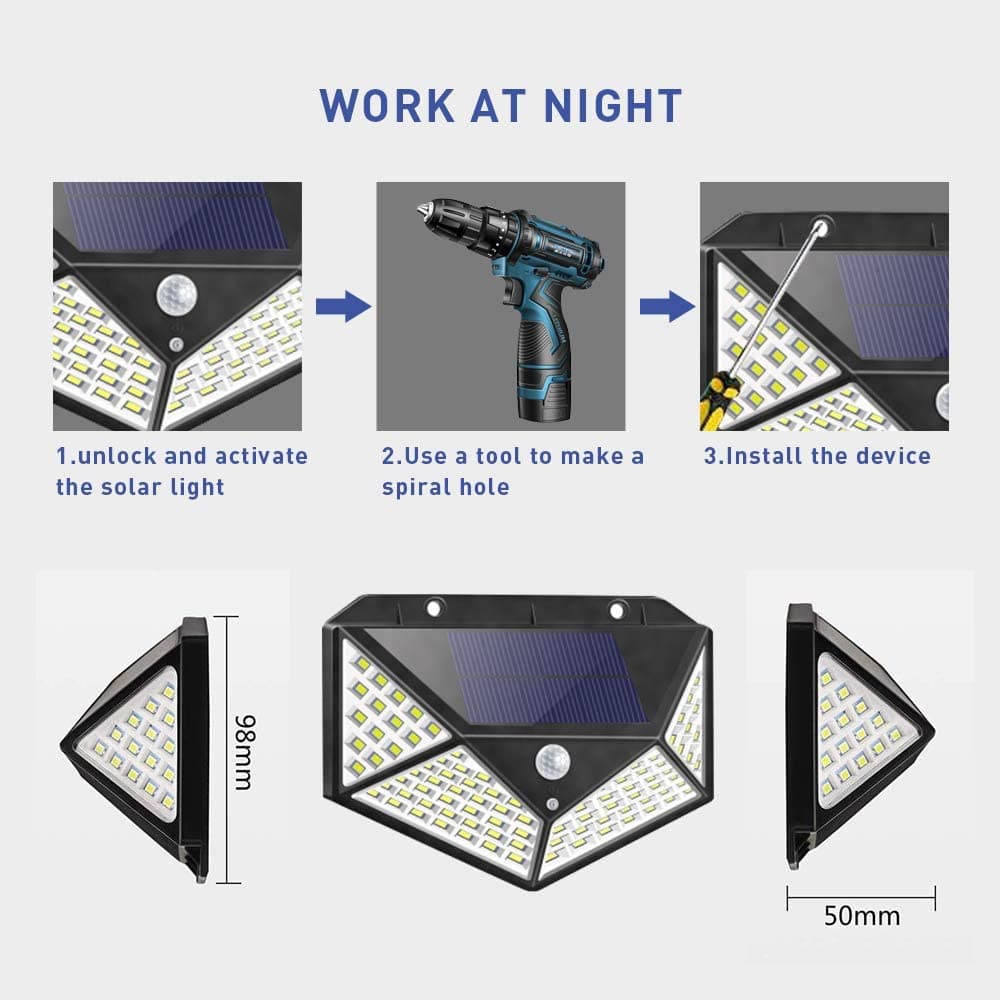 Motion Sensor Solar Lights – Bright Outdoor Lighting