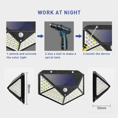 Motion Sensor Solar Lights – Bright Outdoor Lighting