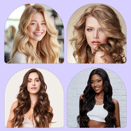 💖32mm ionic curling iron for deep waves, 3-barrel beach waves