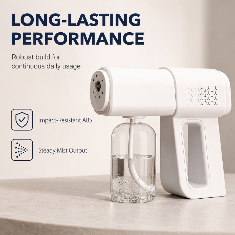 Wireless Handheld Nano Disinfection Spray Gun with Blue Light