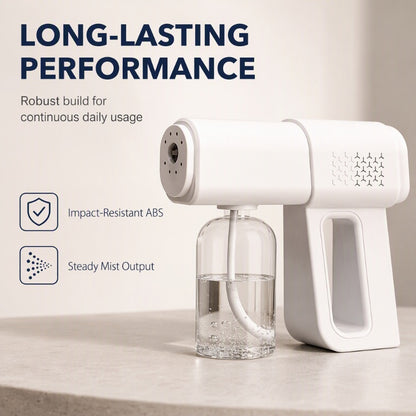 Wireless Handheld Nano Disinfection Spray Gun with Blue Light