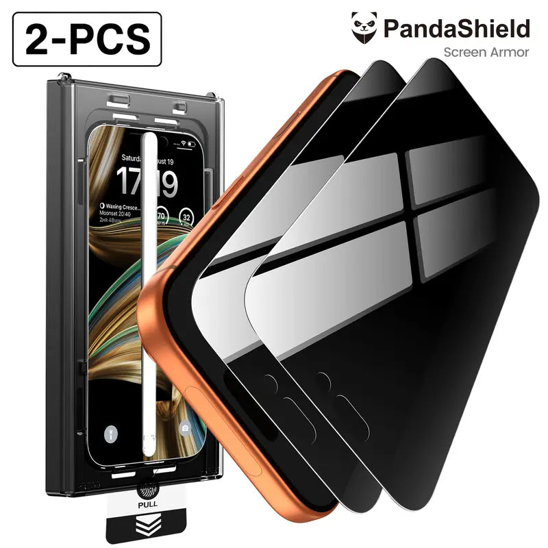 ⏰HD/Anti-Peeping Tempered Glass Screen Protector with Auto Dust-Elimination Installation