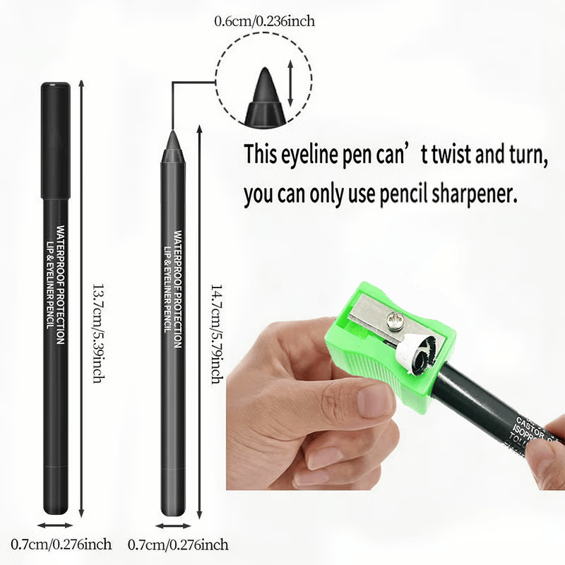 🌈14-Pack Waterproof Colored Gel Eyeliner Pencil – Metallic & Shimmer Finishes, Smudge-Proof（Pencil sharpener color is random）