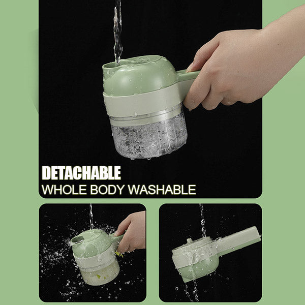 4‑in‑1 Handheld Electric Food Chopper