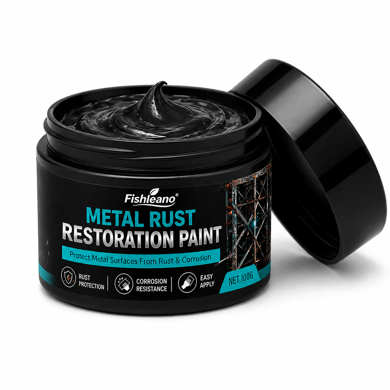 🛡️✨Metal Rust Protection Black Repair Paste – Restores rusty gates, railings & tools. Forms protective coating – no need to replace!