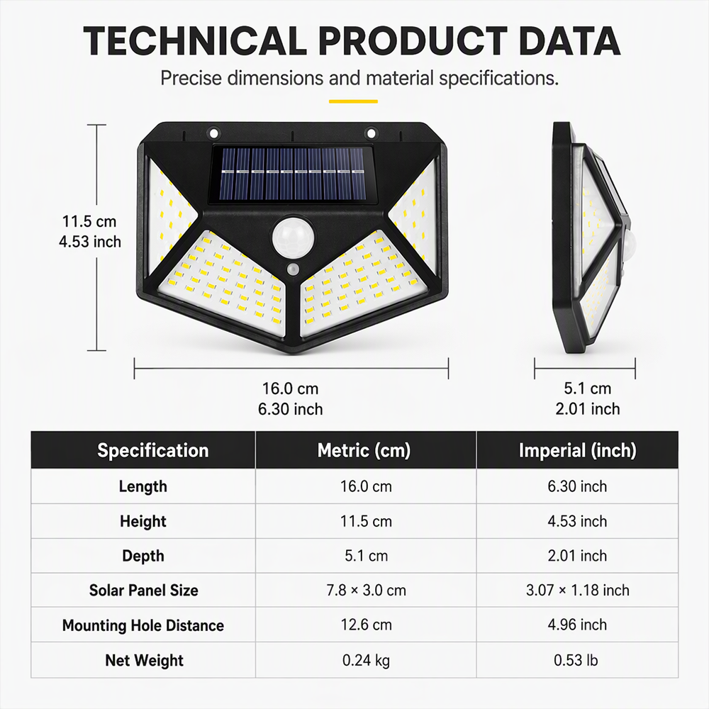 Motion Sensor Solar Lights – Bright Outdoor Lighting