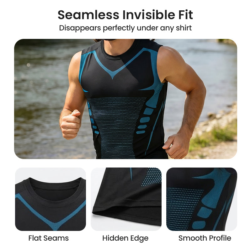 💎 50% OFF! Ionic Shaping Vest – Cooling compression, smooths belly & love handles. Invisible under shirts. Feel confident again! 💪✨