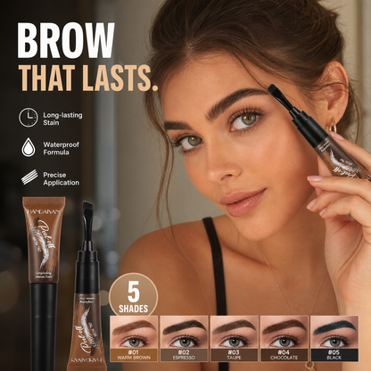 🌟🎨 LAST DAY – BUY 1 GET 1 FREE! Waterproof Brow Tint – Peel‑off, easy apply. Covers greys, shapes perfectly. A brow game changer! 🏆✨
