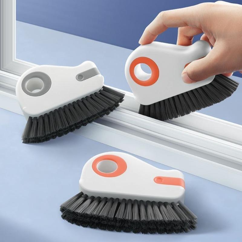 🔥Window Track Cleaning Brush Detachable Door & Window Sill Scrubber, Glass Corner Cleaner, Durable Plastic Ledge Gap Cleaner for Living Room, Bedroom, Kitchen