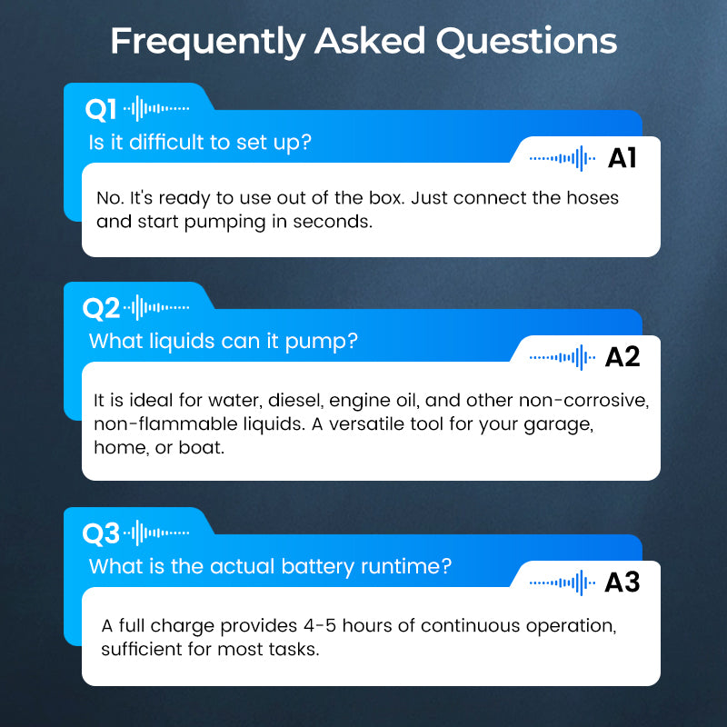 🥇【Industrial-Grade High-Efficiency Choice】38mm High-Power Oil/Water Pump Kit｜💯Blue Portable Design｜Easy to Carry｜Versatile Applications!🌟