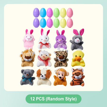 🥚Pre-filled Easter Eggs with Stuffed Animal Toys – Soft Plush Inside, Colorful & Perfect for Egg Hunts 🐣