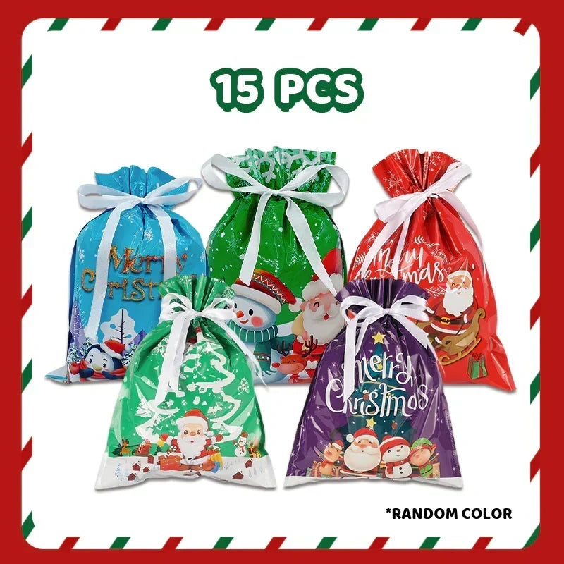 Ready for Christmas!🎅Drawstring Christmas Gift Bags (Biodegradable)