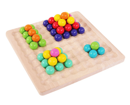 🎅Wooden Board Bead Game