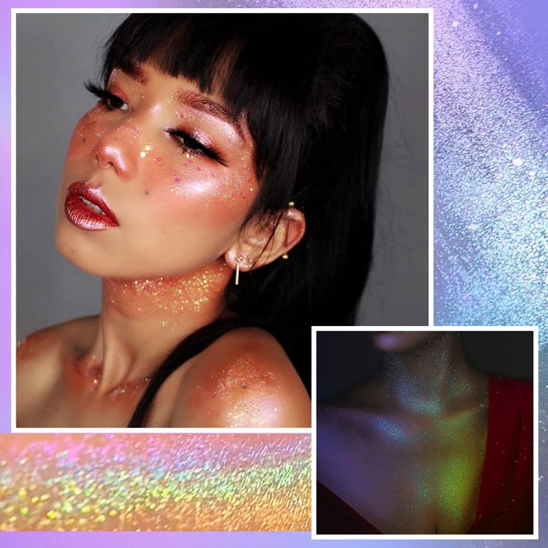 Rainbow Glitter Chameleon Highlighter Eyeshadow