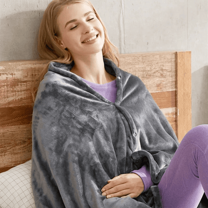 Portable Soft Zipper Electric Heated Blanket Shawl☀️Warm the entire winter