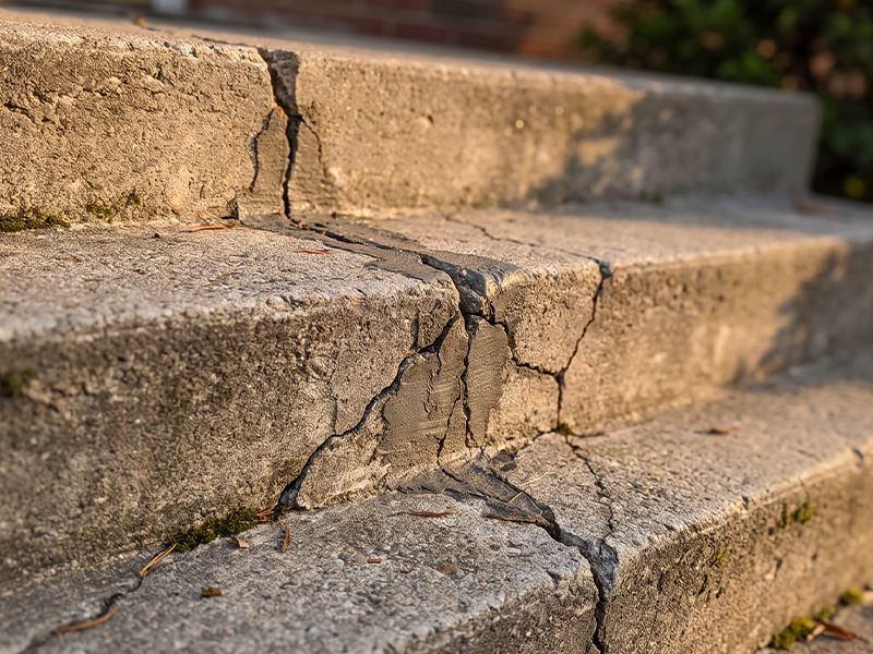 Recurring Concrete Cracks