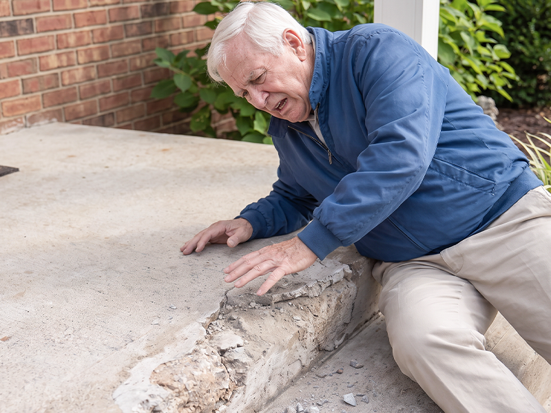 Concrete Trip Hazard