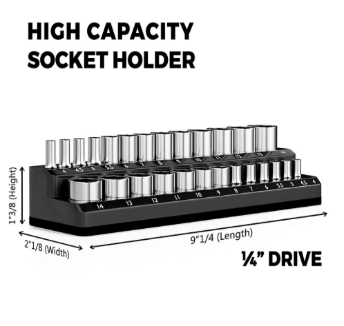 Precision magnetic socket holder set