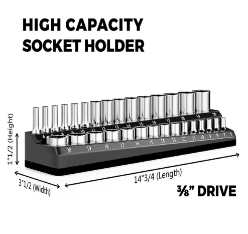 Precision magnetic socket holder set