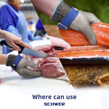 🧤 50% OFF NOW! 🥩 Stainless Steel Mesh Glove – Highest A9 cut level – Perfect for butchers & chefs – no more knife accidents! 🔪🚫