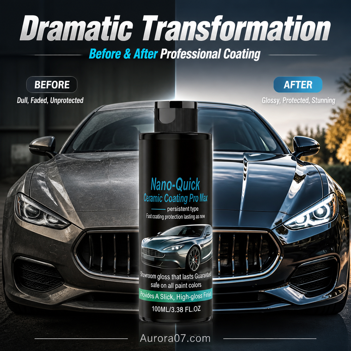High-Gloss Hydrophobic Nano Ceramic Coating Spray