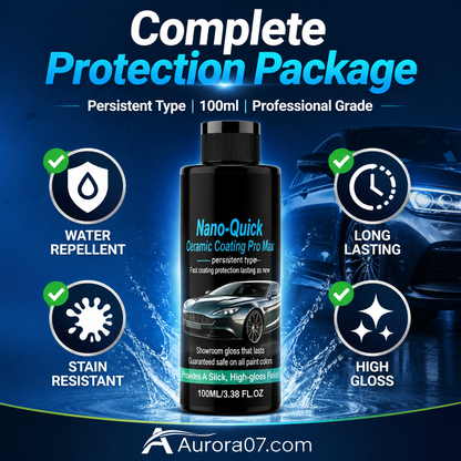 High-Gloss Hydrophobic Nano Ceramic Coating Spray