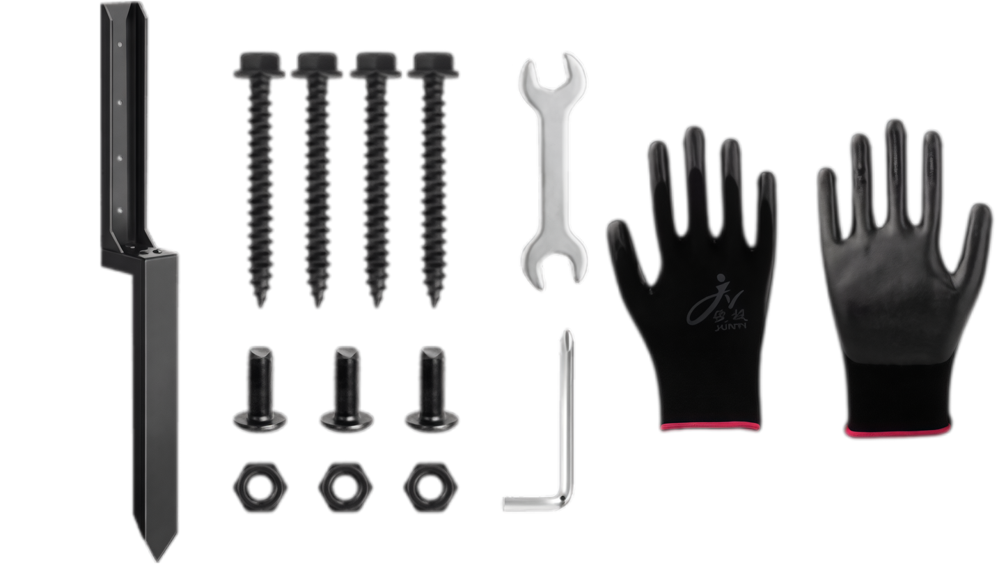 🏡Heavy-Duty Fence Post Repair Kit – Sturdy & Rustproof, Easy to Install, Strong Support, Effective for Fixing Loose & Broken Fence Posts