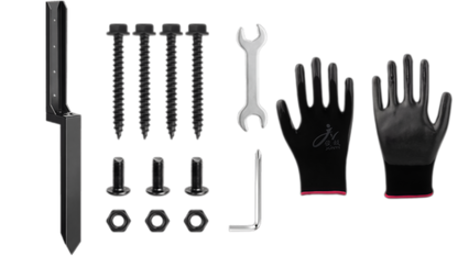 🏡Heavy-Duty Fence Post Repair Kit – Sturdy & Rustproof, Easy to Install, Strong Support, Effective for Fixing Loose & Broken Fence Posts