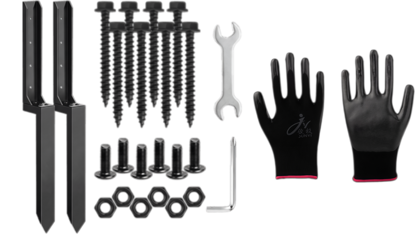 🏡Heavy-Duty Fence Post Repair Kit – Sturdy & Rustproof, Easy to Install, Strong Support, Effective for Fixing Loose & Broken Fence Posts
