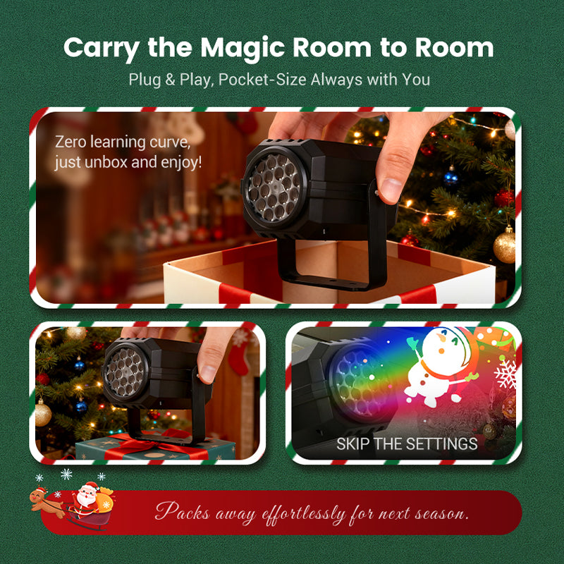 🎅Rotating LED Christmas Pattern Projector Light